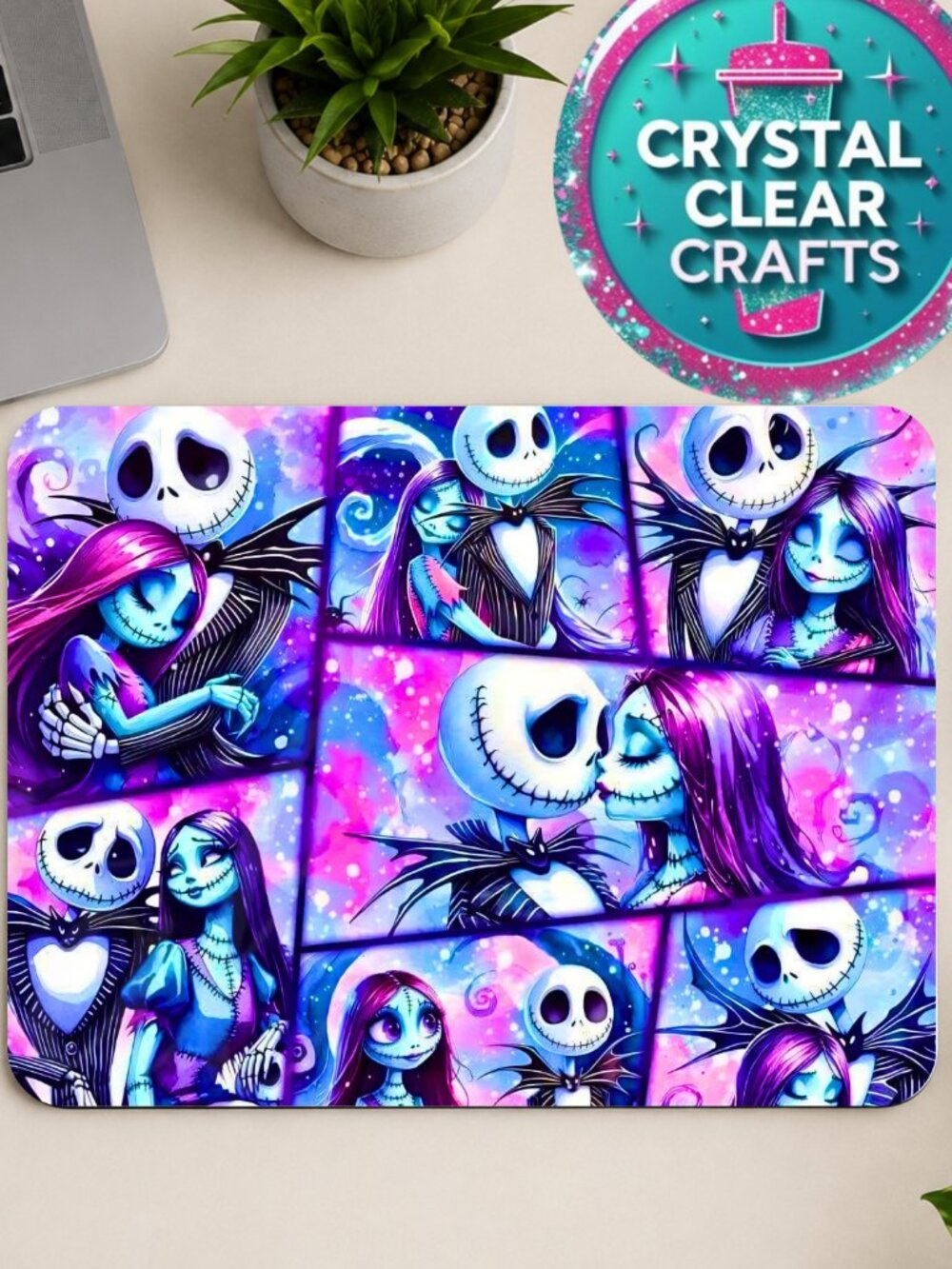 Tim Burton Nightmare Before Christmas Mousepad